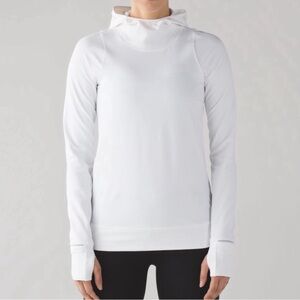 Lululemon Women's Cadence Crusher Hoodie White Size 8 Stretch.